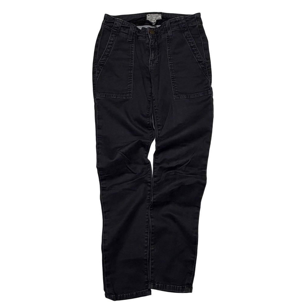 Current/Elliott The Combat Stiletto Matte Black Skinny Cargo Jeans 24‎ Military